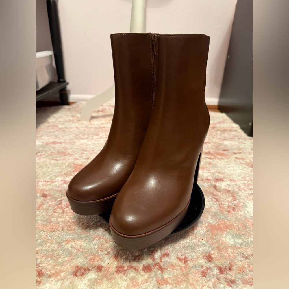 Alfani Brown Heeled Boots